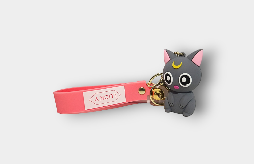 Breloc Sailor Moon - Pisica Luna Gri